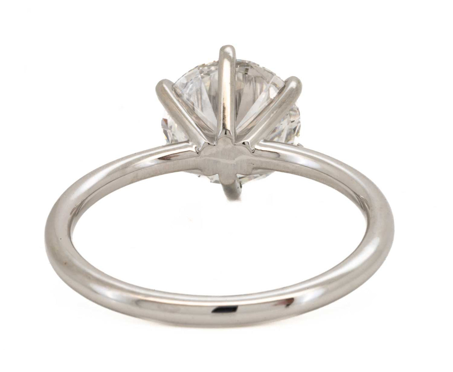 2.18ct Round Brilliant Diamond Solitaire Engagement Ring