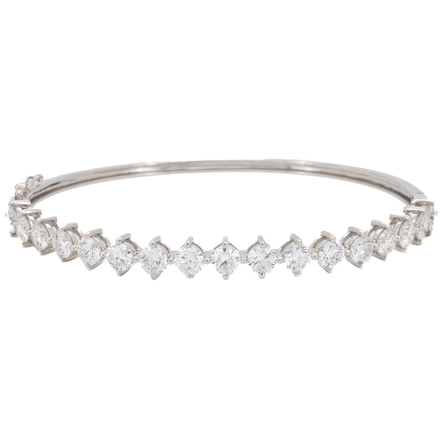 3.78ct Round Brilliant Diamond Bangle