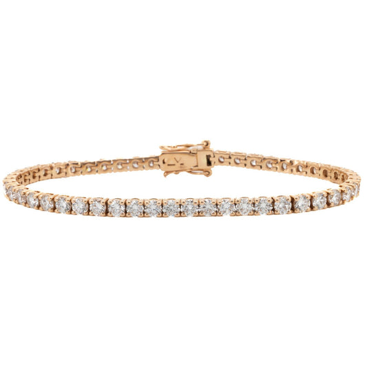 7.02ct Round Brilliant Diamond Tennis Bracelet