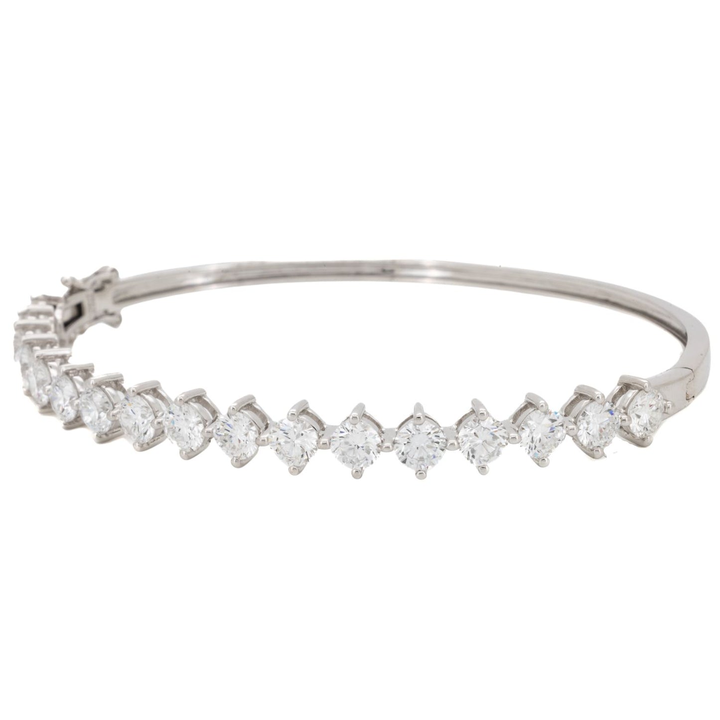 3.78ct Round Brilliant Diamond Bangle