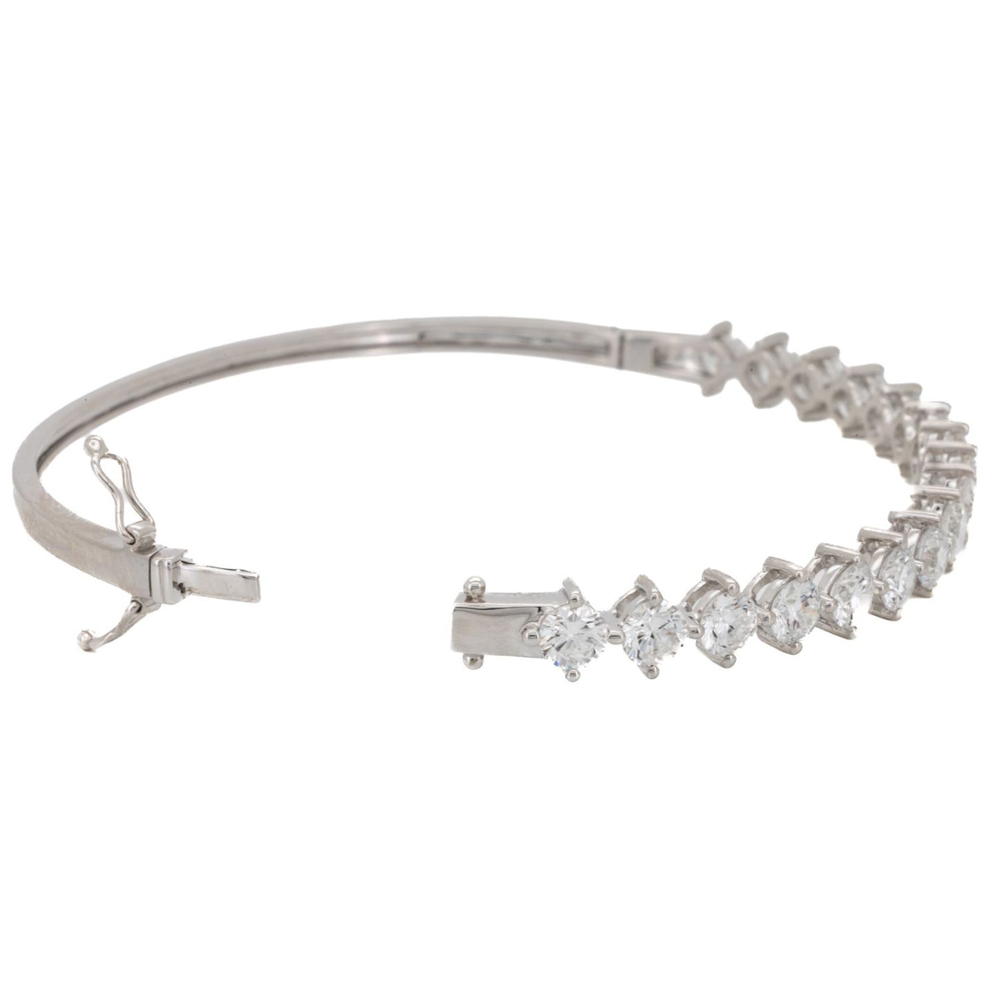 3.78ct Round Brilliant Diamond Bangle
