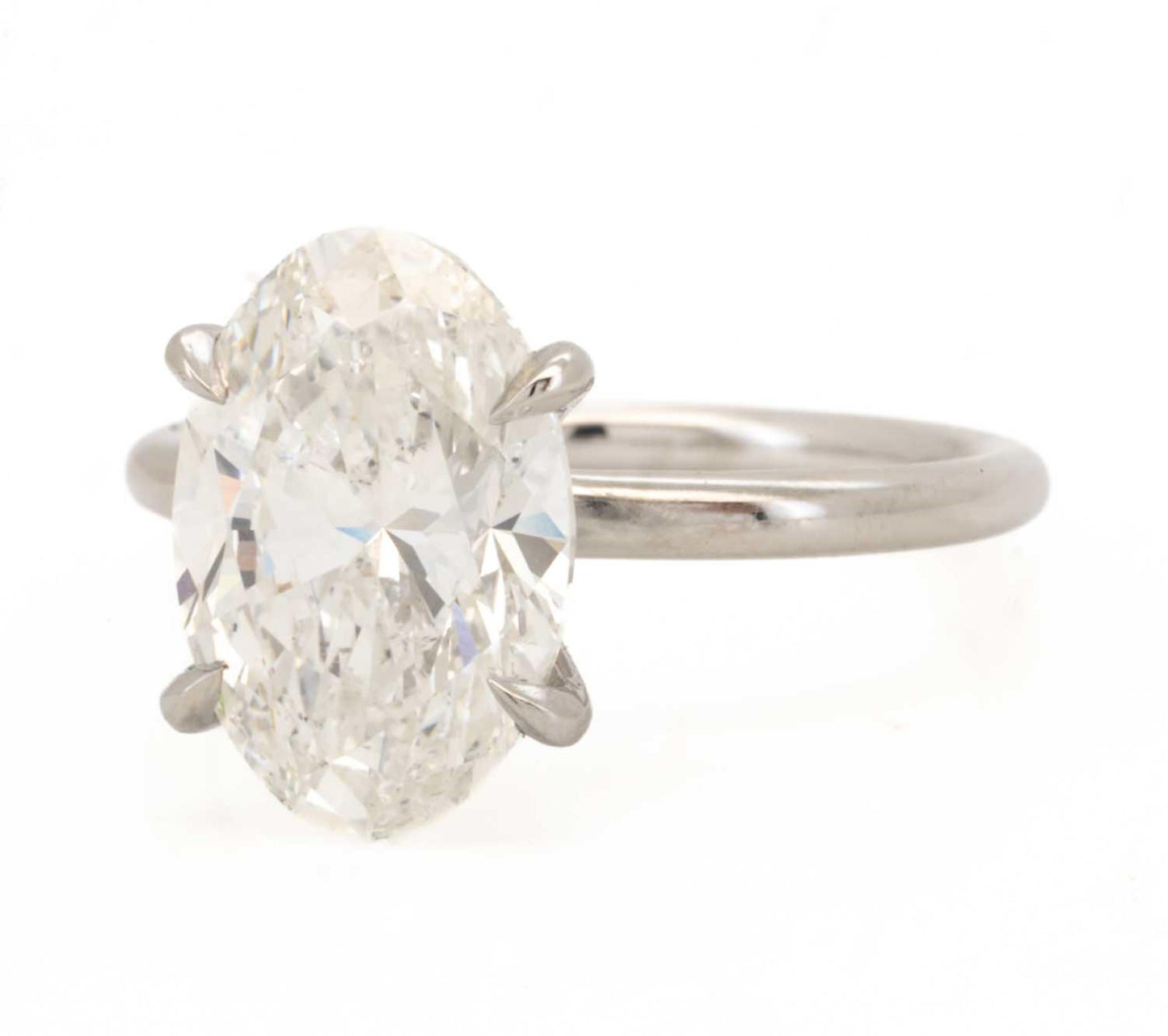 4.15ct Oval Diamond Solitaire Engagement Ring