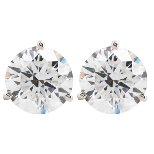 2.04ct Diamond Solitaire Stud Earrings