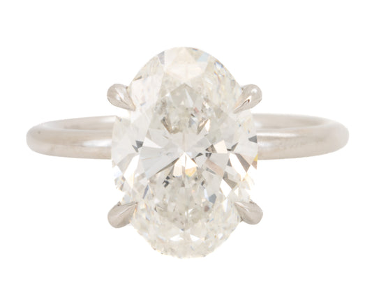 4.15ct Oval Diamond Solitaire Engagement Ring