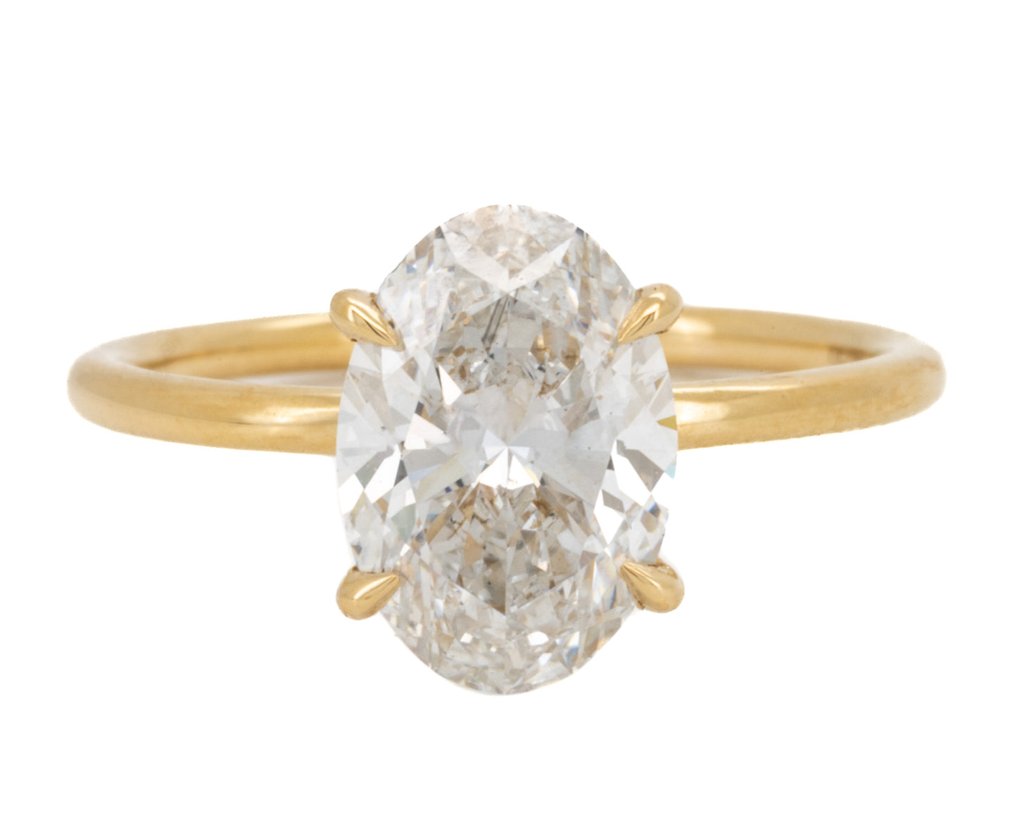 2.21ct Oval Brilliant Diamond Solitaire Engagement Ring