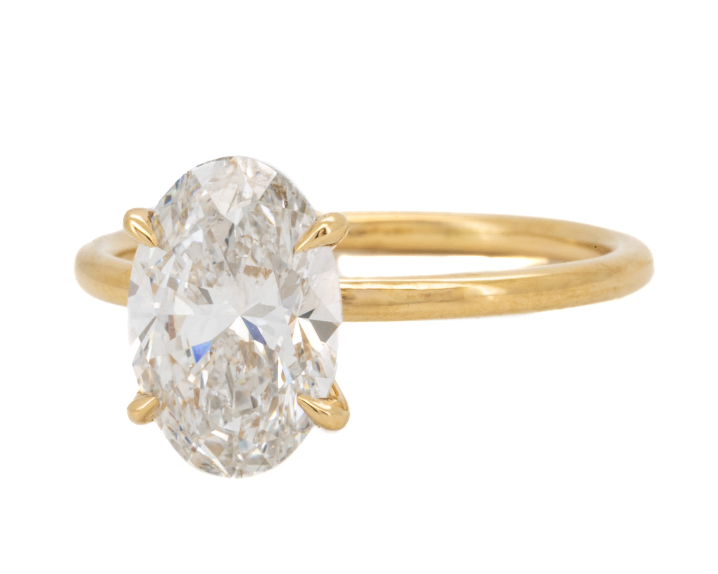 2.21ct Oval Brilliant Diamond Solitaire Engagement Ring