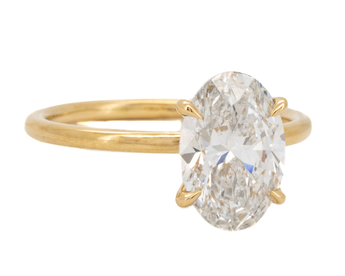 2.21ct Oval Brilliant Diamond Solitaire Engagement Ring