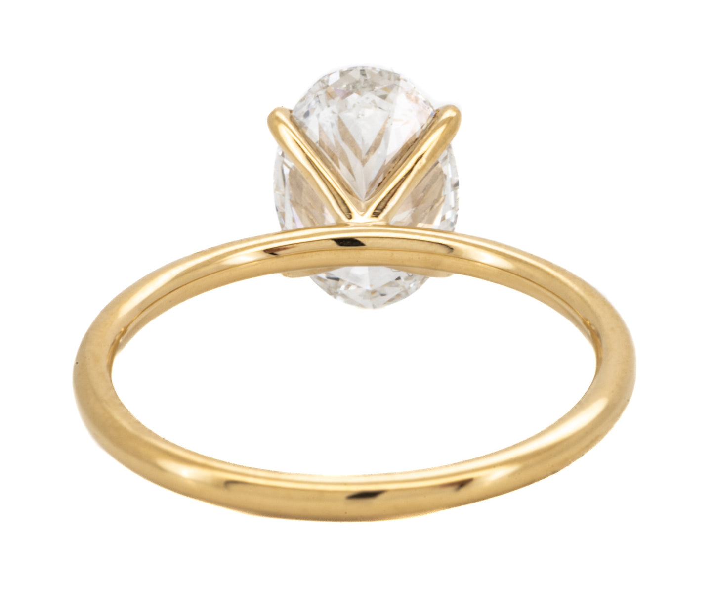 2.21ct Oval Brilliant Diamond Solitaire Engagement Ring