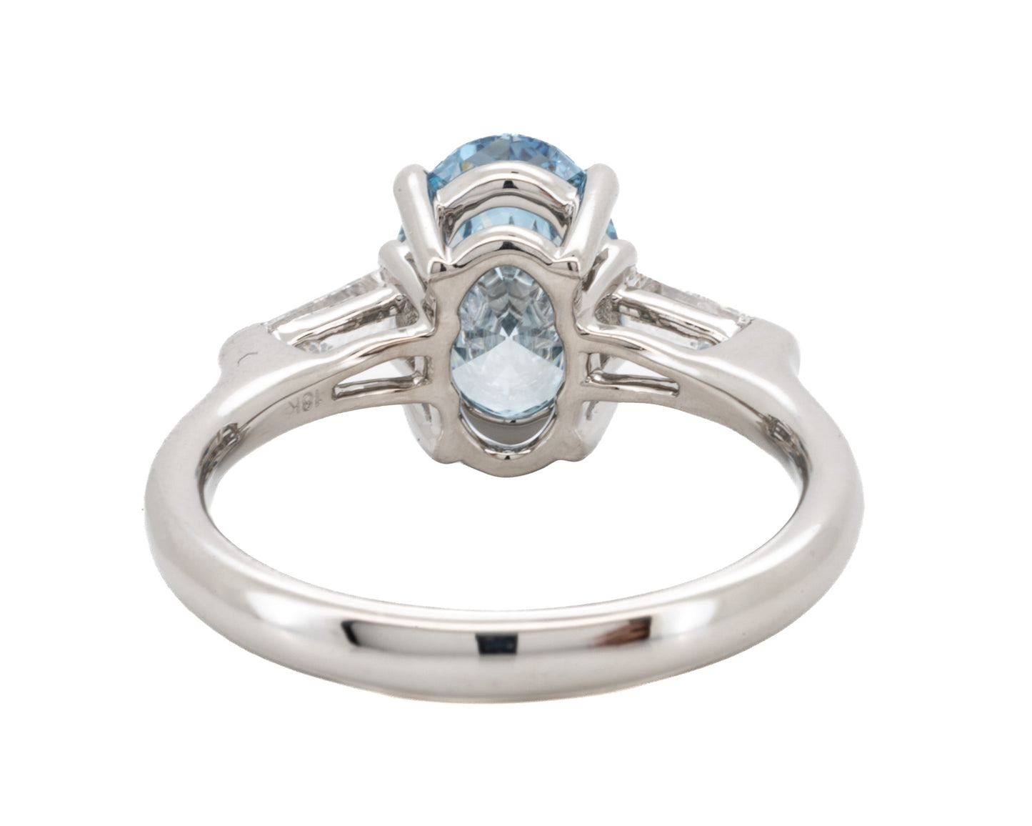2.57ct Oval Brilliant Blue Diamond Ring