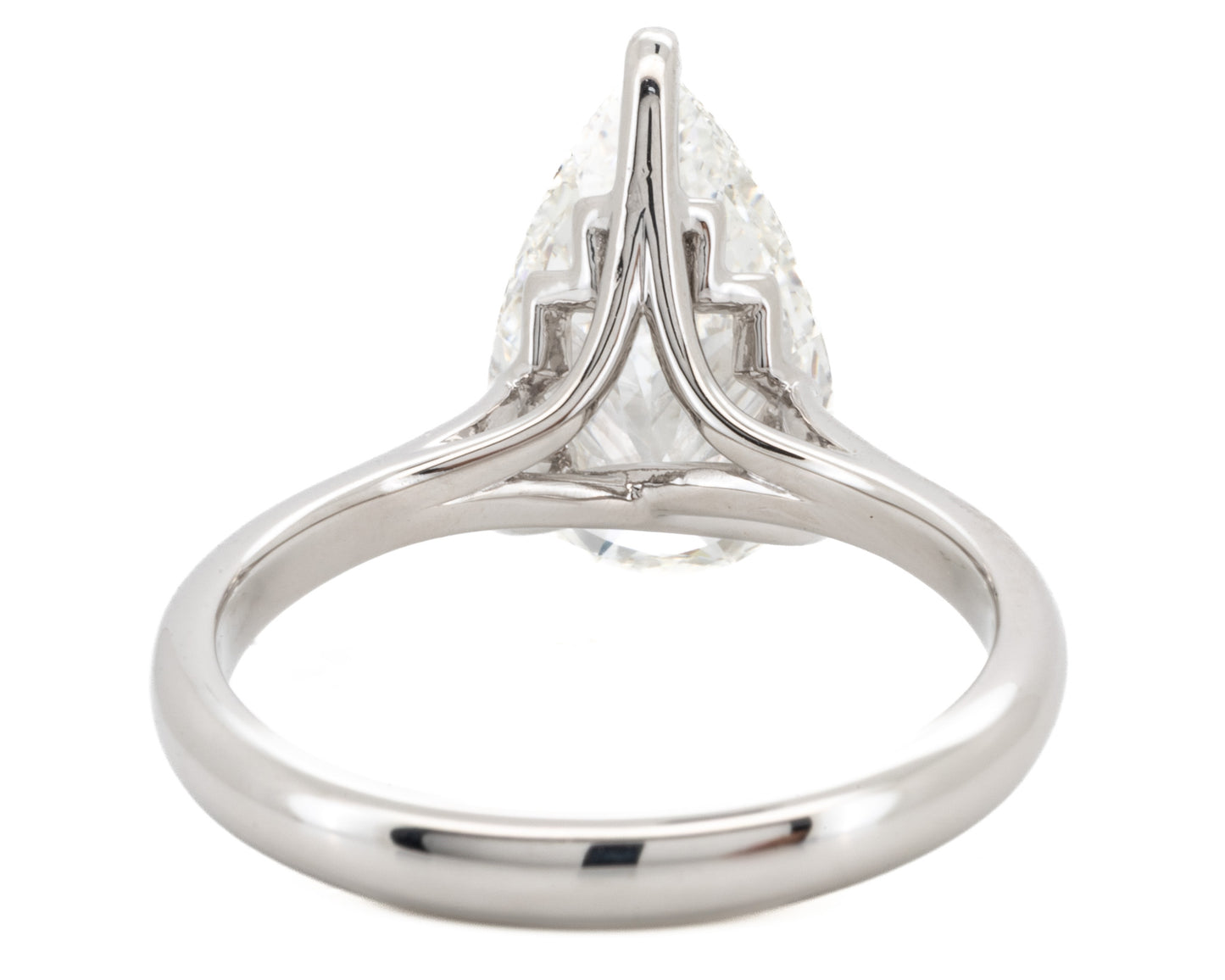 3.71ct Pear Diamond Solitaire Engagement Ring