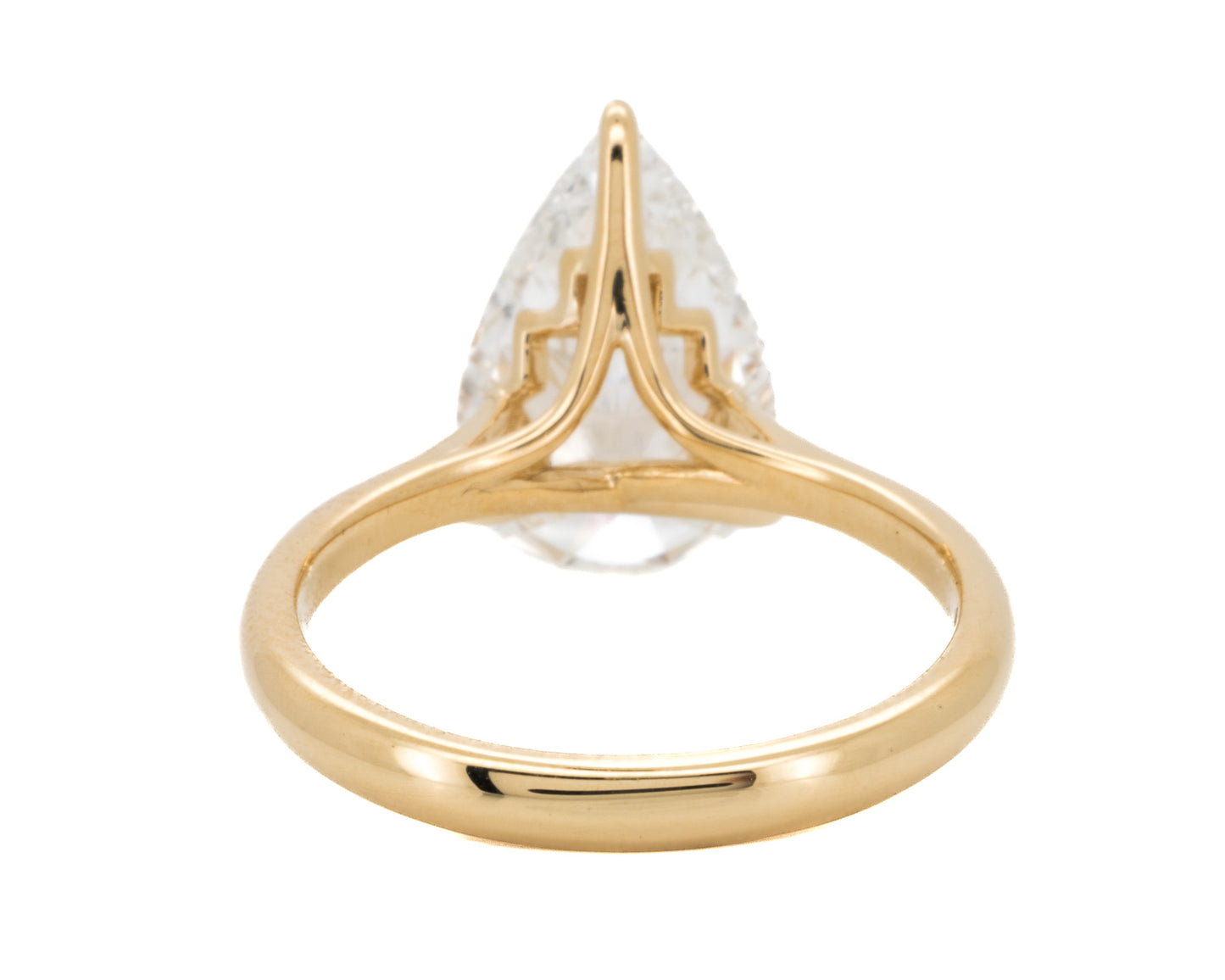 4.54ct Pear Diamond Solitaire Engagement Ring