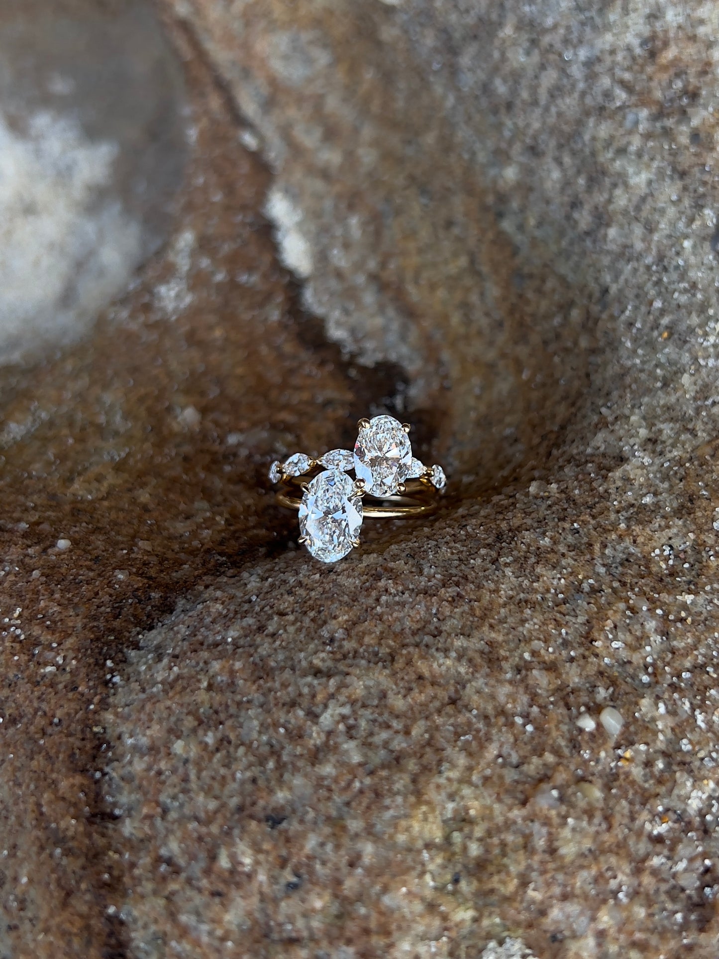 2.33ct Brilliant Oval & Marquise Engagement Ring